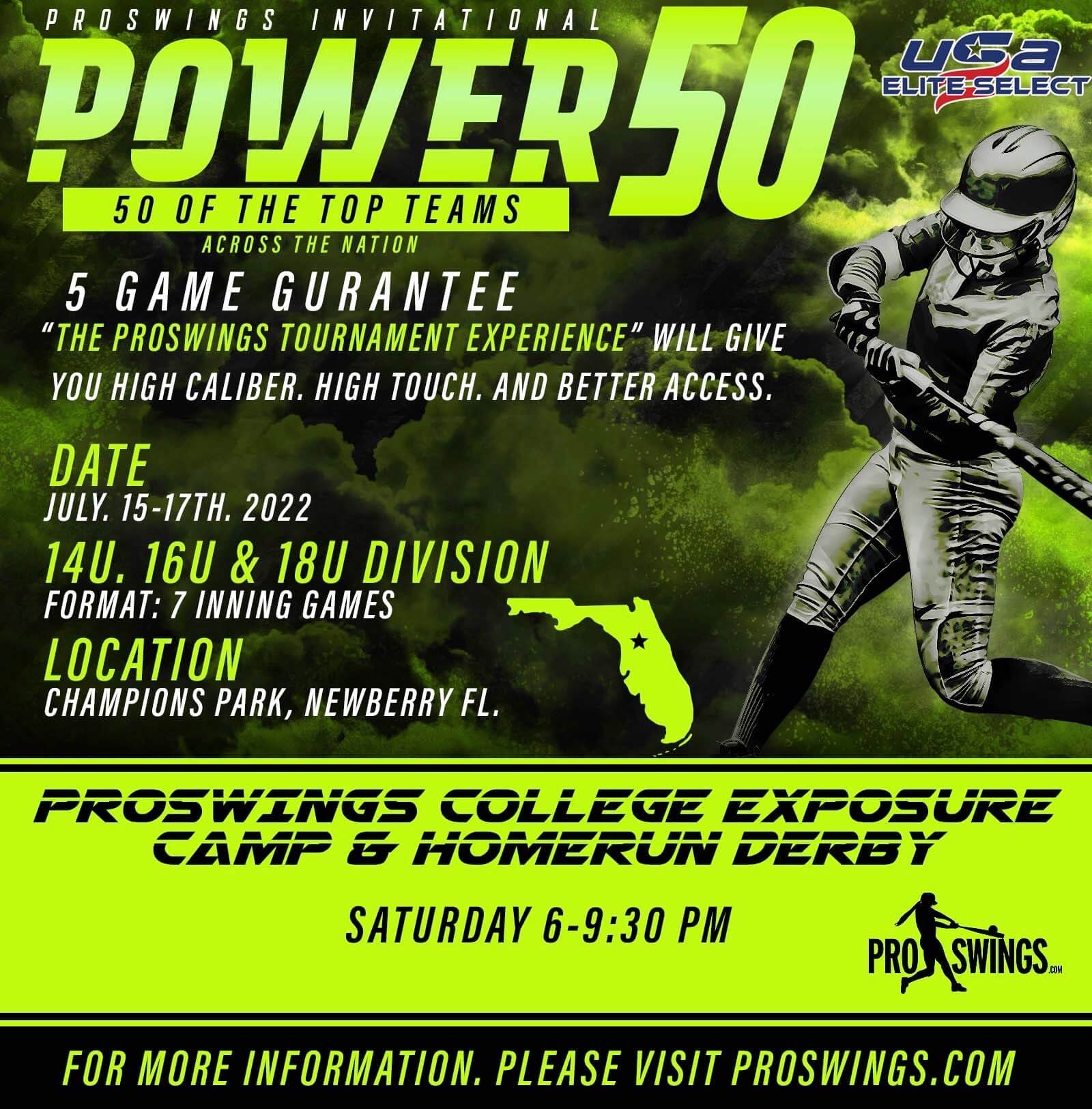 ProSwings Invitational Power 50