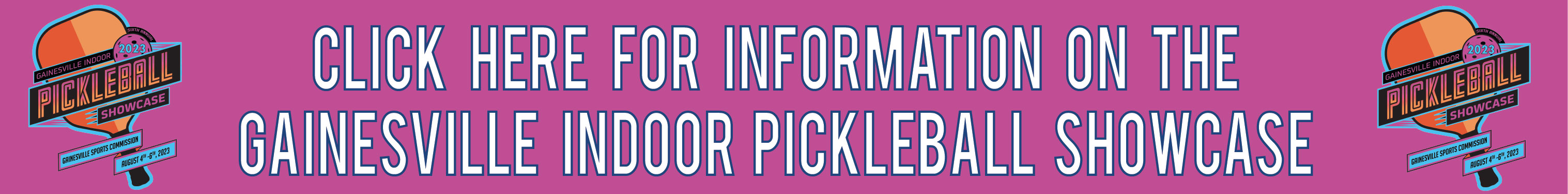 Click Here For Information on the Gainesville Indoor Pickleball Showcase